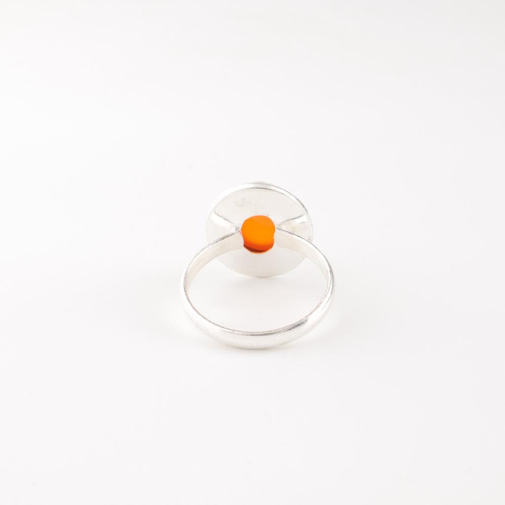 Natural Carnelian Gemstone 925 Stamped Silver Jewelry Handmade Boho Ring For Her RR-62-26