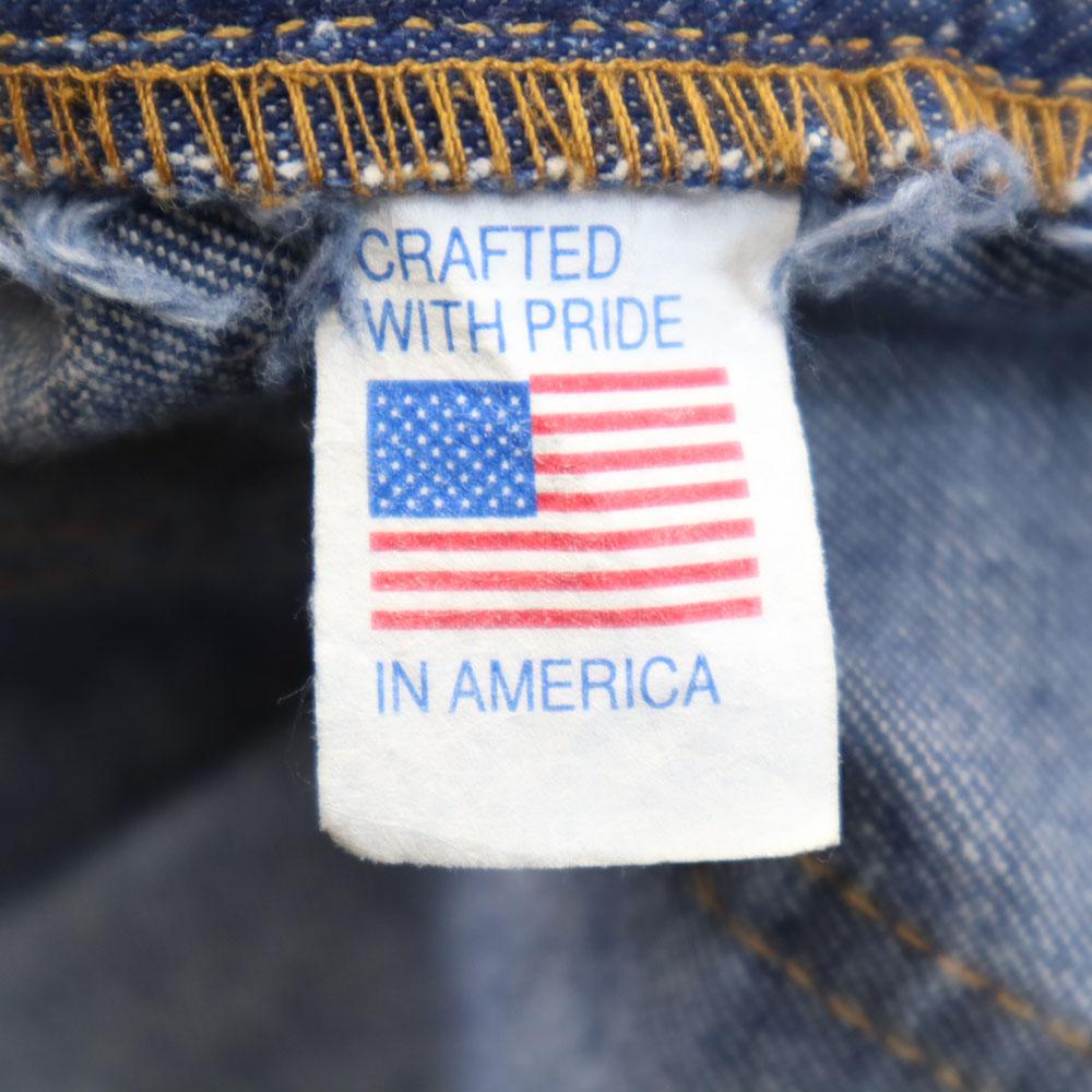 GUNG HO 90-е Сделано в США Старые рабочие Джинсы Деним Индиго Мужские Б/У