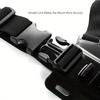 Suitable for Gopro Hero 11 10 9 8 7 6 5 4, DJI, Insta360 Black Accessories Adjustable Chest Strap Chest Strap Waist Belt
