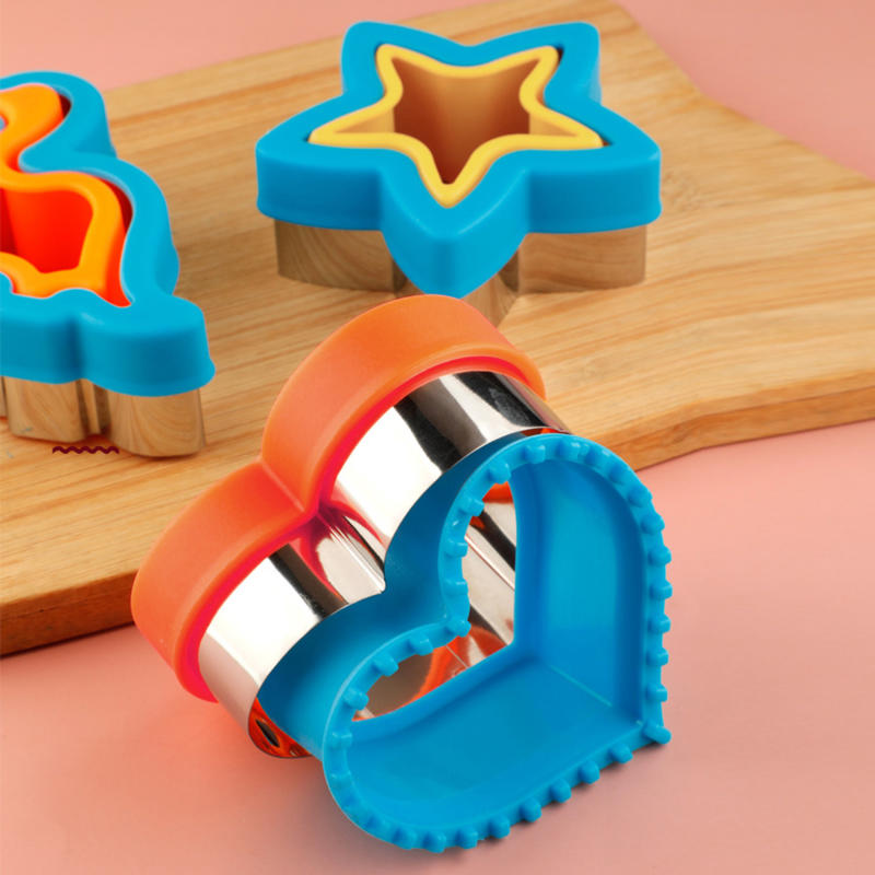 Набор формочек для сэндвичей для детей, приспособление для приготовления печенья, хлеба, печенья, сделай сам, симпатичные аксессуары для выпечки на обед, коробка для бэнто