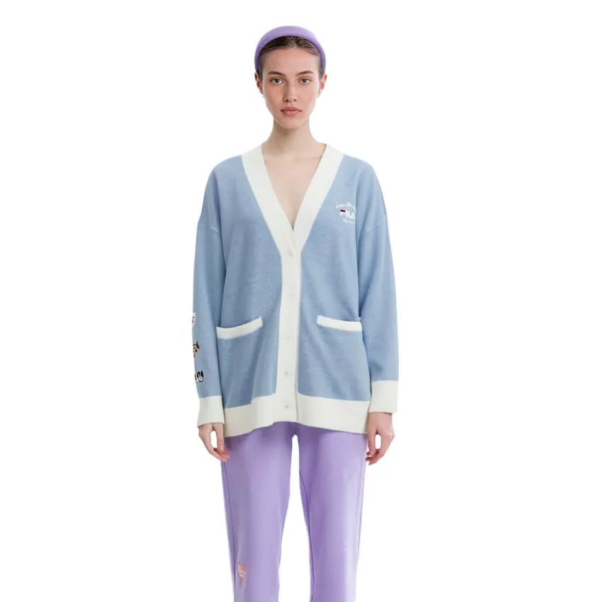 FILA Pepe Shimada Knitwear Women's Cloud Blue Heather Gray (Unisex) Knitwear F11W133498F LB