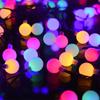 Solar Ball LED String Lights Holiday Garland Lights Outdoor Lamp Wedding Garden Fairy Lights Christmas Tree New Year Decoration