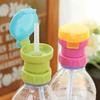 With Straw Safety Drink Straw Cap Feeding Children Water Bottle Cap Splash Proof Fruit Juice Soda Water Bottle Rotary Cap Termos