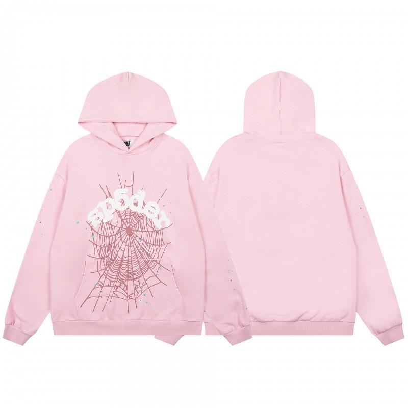 Unisex Sp555 Spider Web Print Heavyweight Cotton Fleece Hoodie Sweatshirt