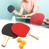 1 Set Table Tennis Racket Ergonomic Handle Fine Texture Smooth Edge Portable Comfortable