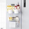 Powerful Magnetic 2025 Magnetic Condiment Storage Rack, Suitable for Refrigerators, Washing Machines, Kitchen and Bathroom Walls. Magnetic, Adhesive,