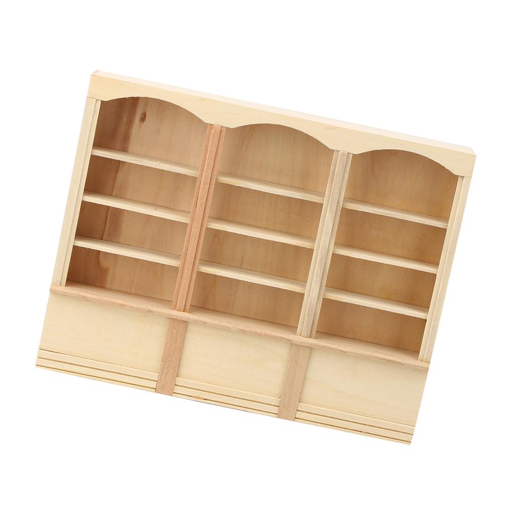 1:12 кукольных миниатюрных смоделированных книжных шкафов, мини-модель мебели, игрушка, аксессуар, цвет дерева