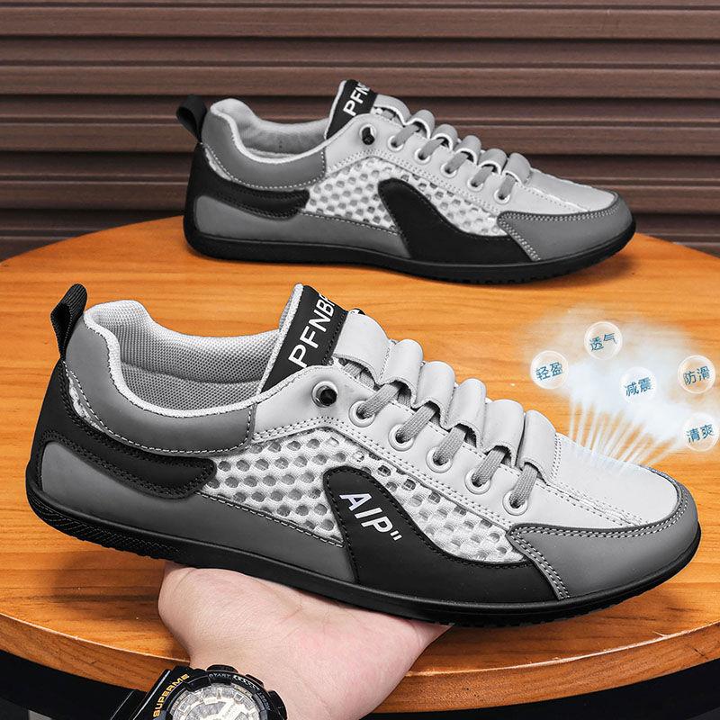 Baotou Half-support Shoes for Men In Summer New Mesh Breathable One-foot Lazy Shoes Fashionable Versatile Breathable Mesh Shoes
