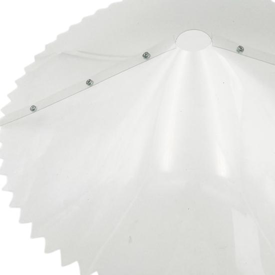 Кормушка для птиц Wrap-Around Squirrel Baffle с зубчатым краем, устойчивая к погодным условиям, наружная подвесная кормушка для птиц, крепление на столбе, прозрачная, для енотов, белок, грызунов