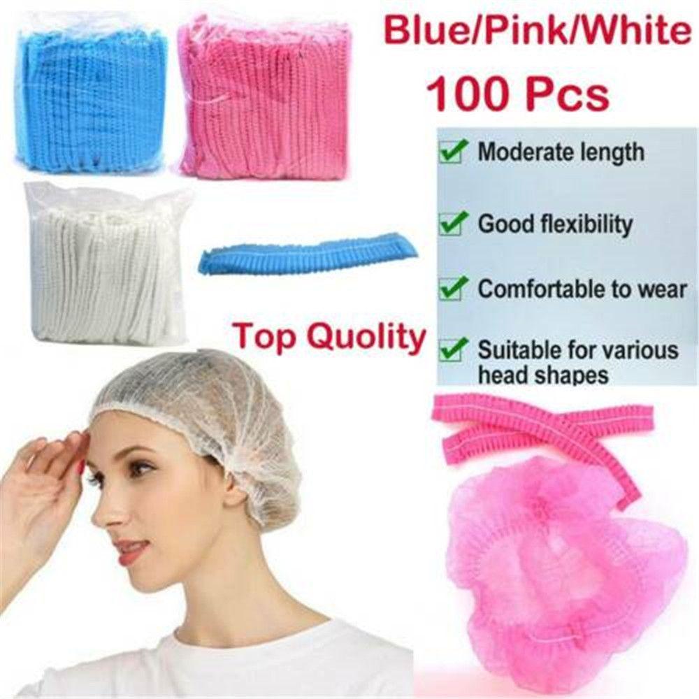 100 Pcs New Dustproof Non Woven Fabric Microblading Catering Hat Hair Net Caps Eyebrows Tattoo