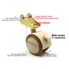 4Pcs 2'' Furniture Crib Swivel Casters Cabinet Clamp with Brake Wheels Nylon Furniture Support Leg for Chairs Baby Bed Trolley