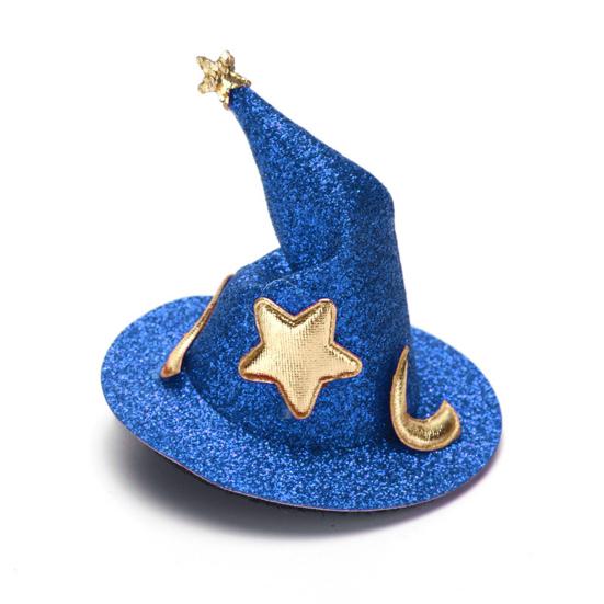 Wizard Hat Hairpin Halloween Hair Clip Witch Hat Hair Accessory Halloween Decorations Party Supplies Cosplay Costume Prop