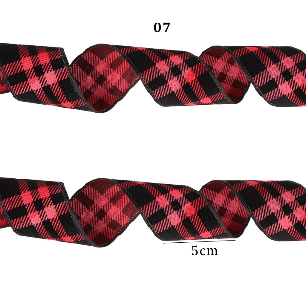 2M Принт Лося Классическая Лента Из Ткани Спираль Подарочная Упаковка Проволочный Край Рождественский Бантик для Поделок Рождественская Елка