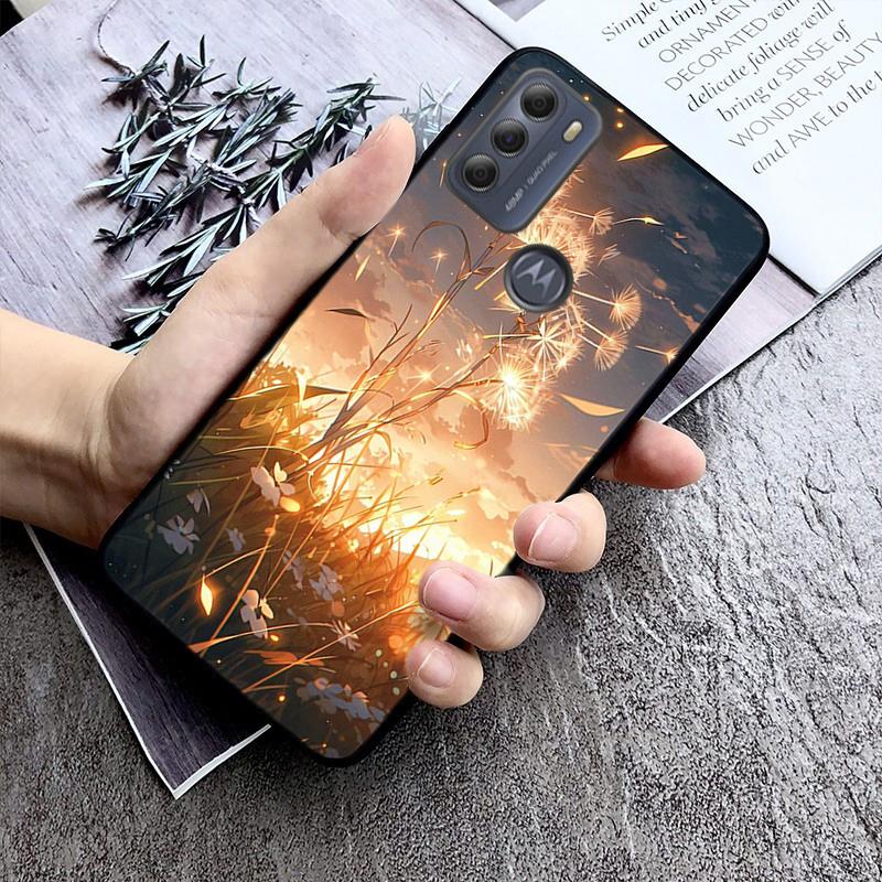 Красивый чехол для телефона с изображением одуванчика для Moto G84 G22 G32 G42 G52 G62 G53 G72 G60 G60S G100 G10 G20 G30 G13 G50 G 5G G Pure