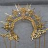 Vintage Handmade Gothic Lolita Tiara DIY Crown Material Kits Wedding Headpiece Sun Goddess Headwear
