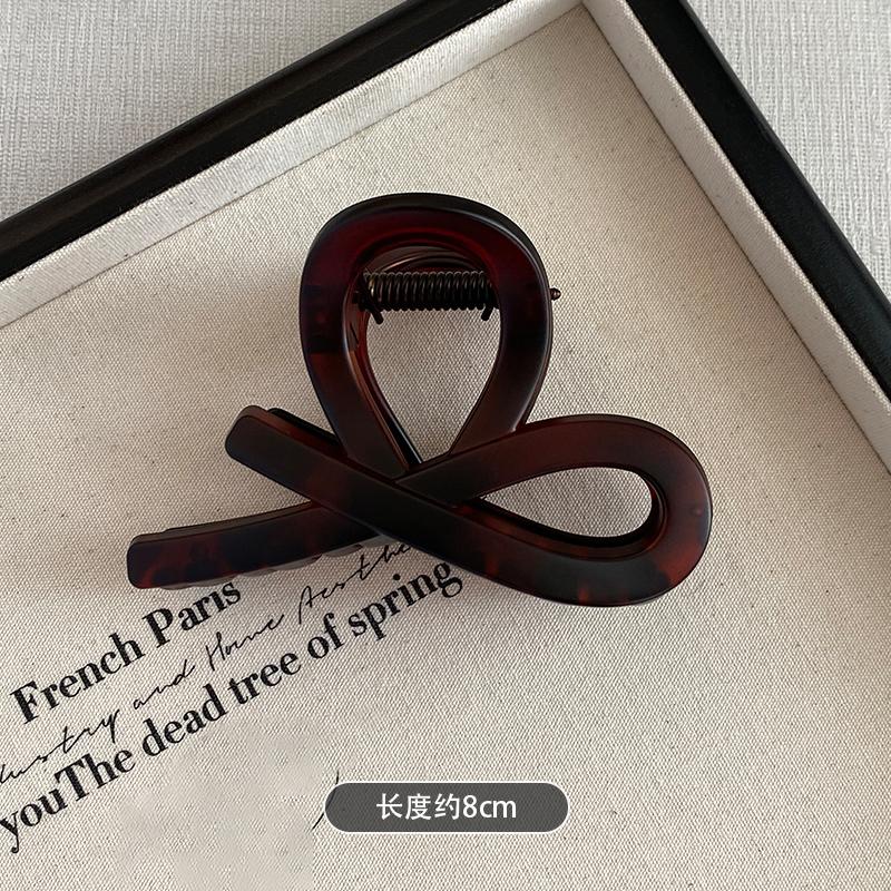 Simple Crab Hair Claw Clips Women Girls Matte Tortoiseshell Bow Ponytail Hair Clamps Barrettes Hairpins Hair Accessories