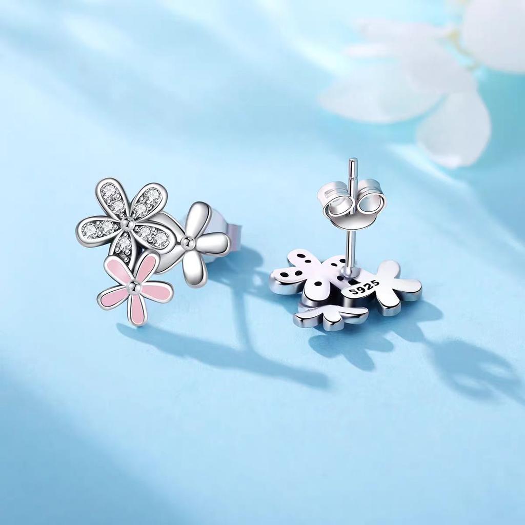 New Earrings DIy Style Earrings High-end Niche Design S925 Silver Earrings, Personalized Jewelry Gift