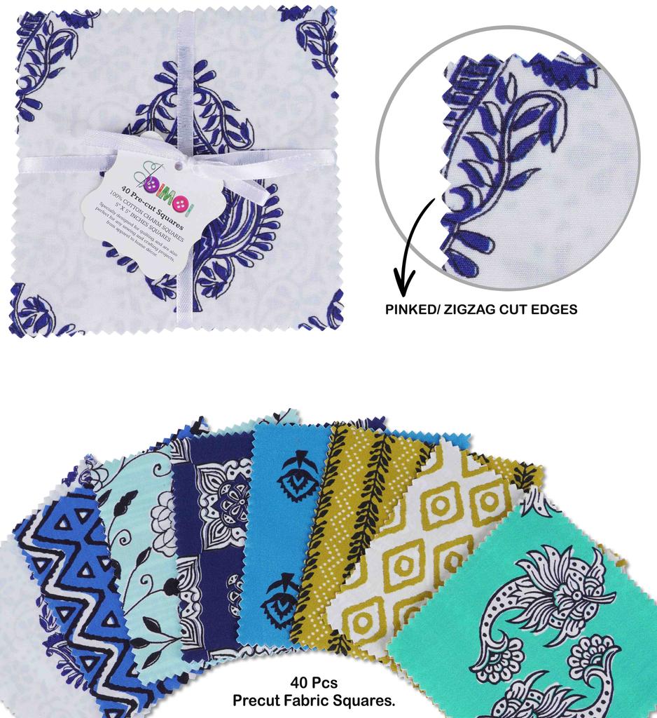 Предварительно вырезанная 5-дюймовая хлопчатобумажная ткань с принтом, квадраты для квилтинга, очаровательный набор, сделай сам, лоскутное шитье, ремесло-