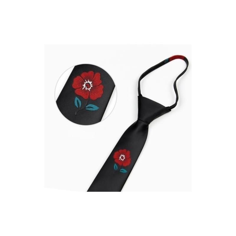 Вышитый галстук с тигром для детей из полосатой шерсти для школы или повседневной носки