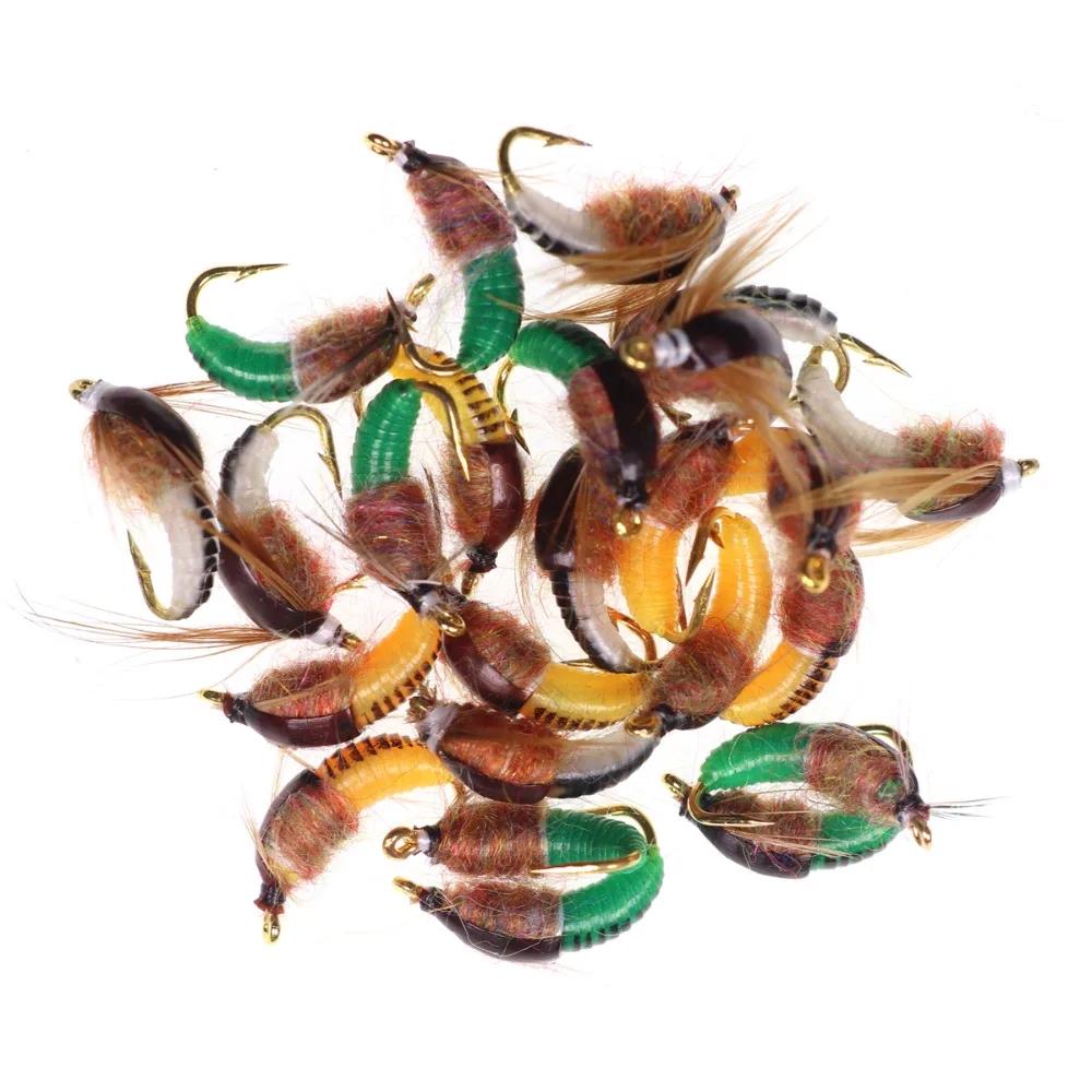 6 шт., реалистичная приманка для ловли форели, нимфа, искусственная приманка для насекомых