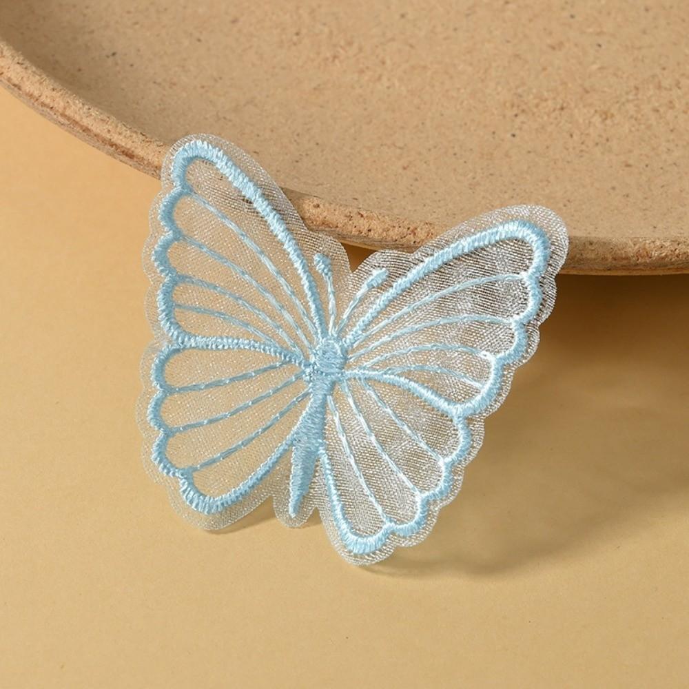 Dreamy Embroidered Mesh Butterfly DIY Handmade Sewing Craft Decoration Lace Patches for Hat Decor
