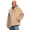 Manteau Femme Urban Classics Lapel Teddy - Beige - S