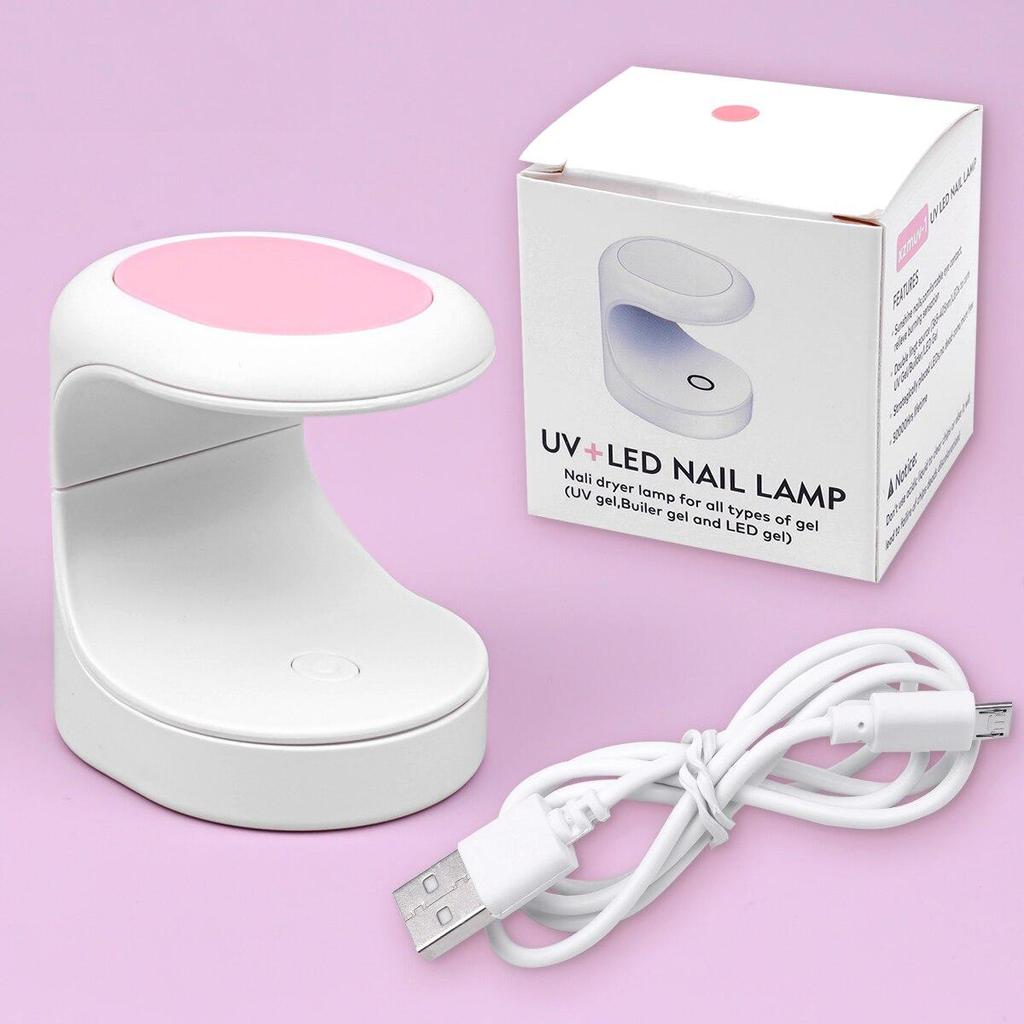 Портативная мини-светодиодная сушилка для ногтей 6 Вт с USB-кабелем, УФ-лампа, машина для дизайна ногтей, инструменты для быстрого отверждения гель-лака для ногтей на один палец