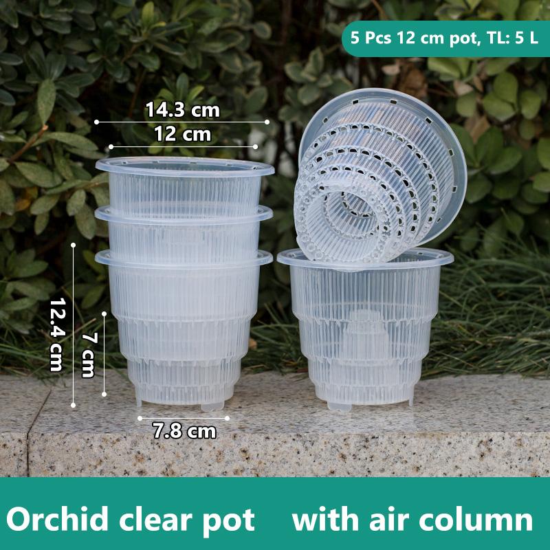 Сетчатый горшок для украшения дома, прозрачные горшки для орхидей с отверстиями, горшок для орхидей Cattleya Dendrobium, кашпо в 10 см, 12 см, 15 см