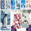 Чехол для телефона Samsung A15 A13 A35 A55 A51 A71 A41 A31 A21S A03S A05 A17 A23 A25 A33 A53 A73 5G A07 4G Чехол Пингвин Кавайный Милый