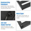 Medium Size Guitar Effect Pedal Board Aluminum Alloy Pedalboard 19.7*7.5 Inch with Carrying Bag