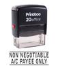 Printtoo Self Inking НЕОБОРОТНЫЙ A C PAYEE ONLY Rubber Stamp Office Stationary Custom