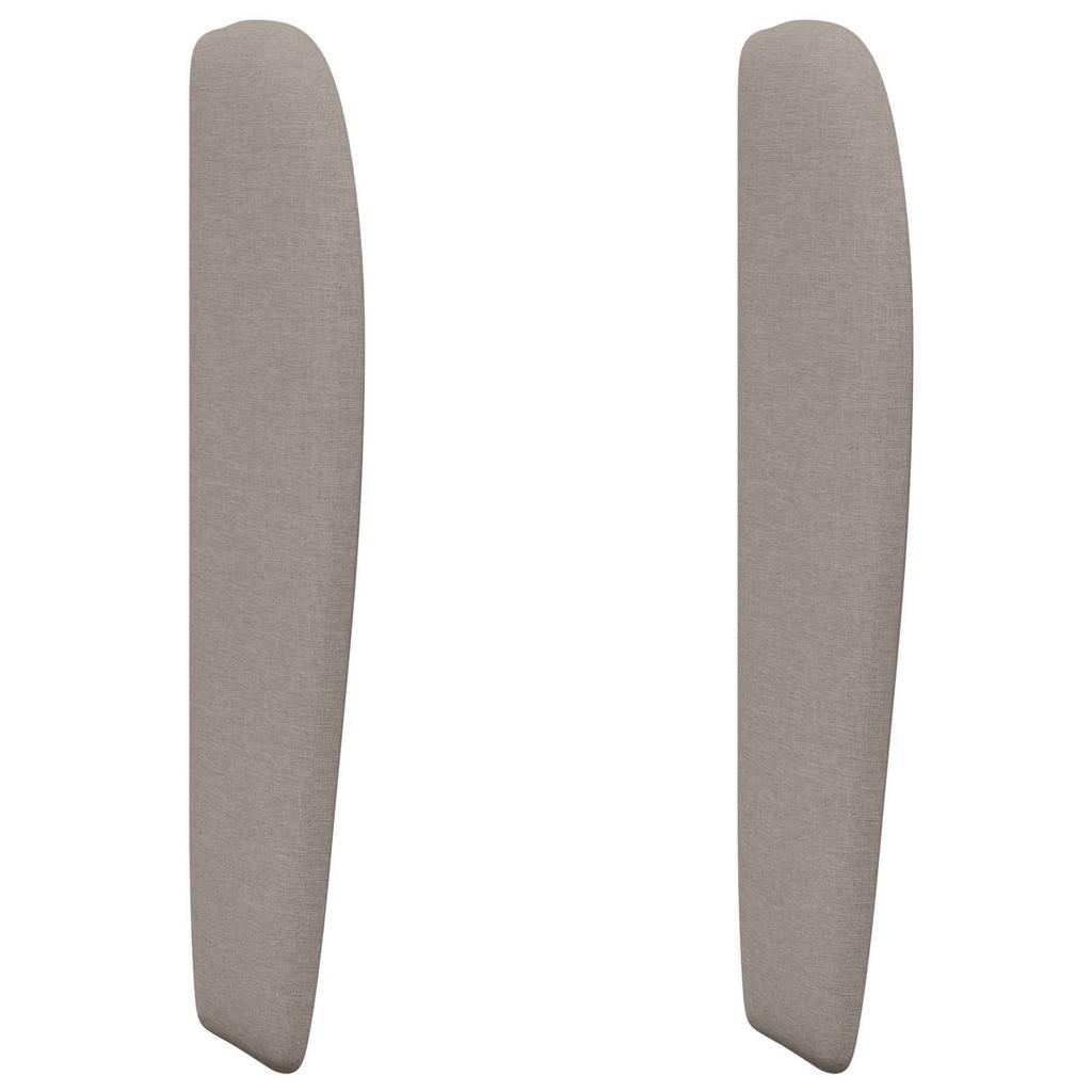 Headboard Wave Ear Beige 80 x 23 x 6 cm Fabric