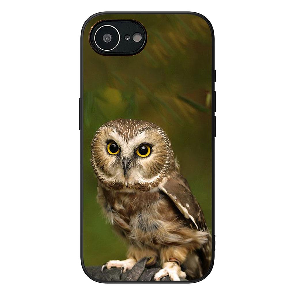 Cover for Samsung Galaxy S25 S24 S22 S23 FE Ultra Plus A56 A05 A06 A15 A16 A55 S7 Edge Phone Case Bird Owl Wallpaper