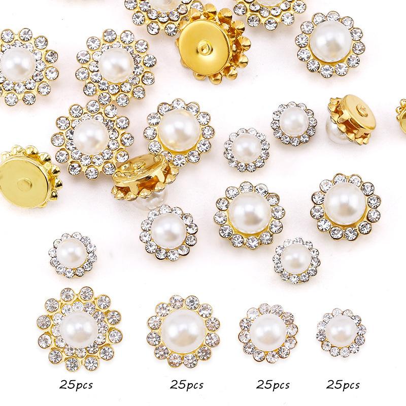 Размер двухслойный цветок смешанный 100 шт. красочный подсолнух дисковая дрель пряжка кристалл ручная швейная дрель DIY ювелирные аксессуары стразы пришиваем бусины
