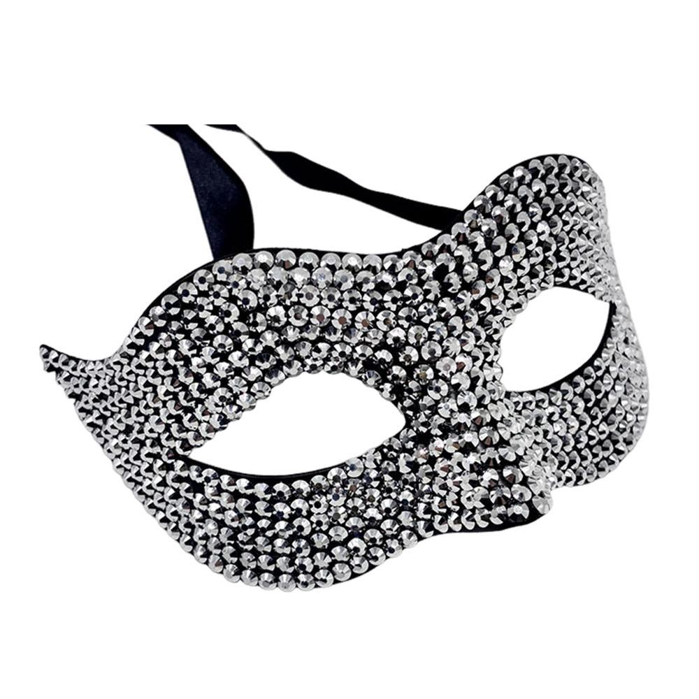 Shiny Acrylic Crystal Rhinestone Eye Mask Luxury Design Masquerade Mask  Halloween Carnivals