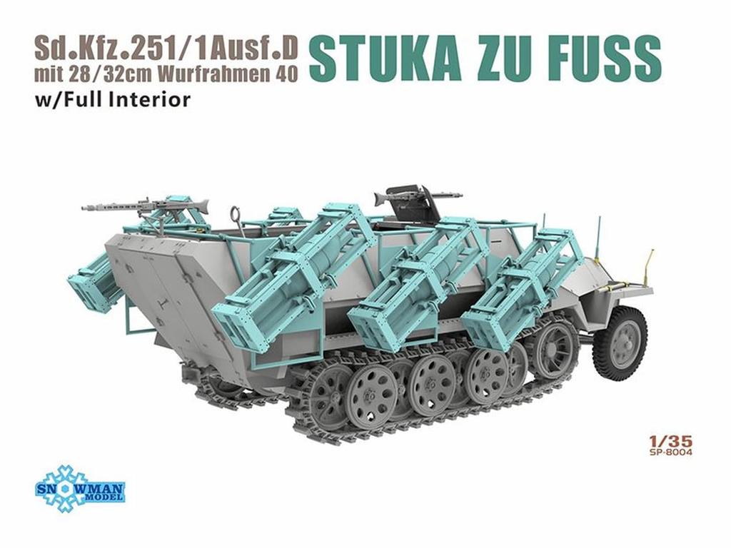 Модели Снеговика Масштаб Немецкий Бронированный Транспортер Sdkfz с Ракетой Пластиковый SP358004 1/35 251/1D 28/32см Крепление, Модель, (Военная техника)