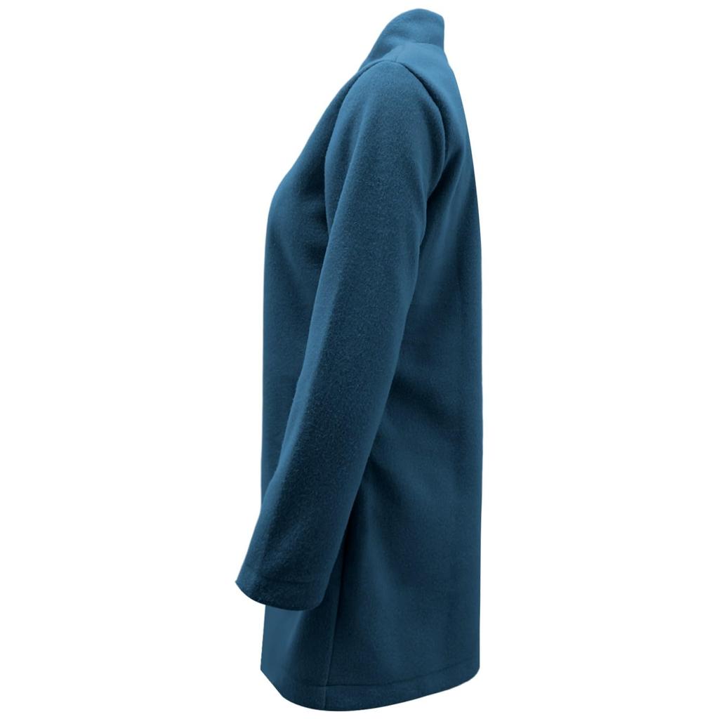 Модное женское пальто тренд больших размеров твидовый длинный пиджак костюм стильное и элегантное однотонное пальто