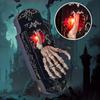 Halloween Spray Doorbell Sensor Lock with Light and Sound Touch Activated Haunted House Decoration Scary Trick Door Prop