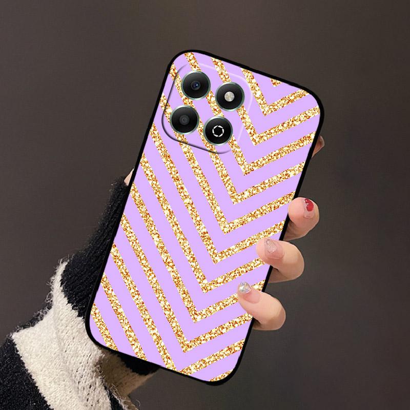 For Honor X6b 4G Case Fashion Cartoon Sweet Girl Cat Geometric Soft Silicone TPU Phone Cover For Honor X6b 4G Shockproof Shell