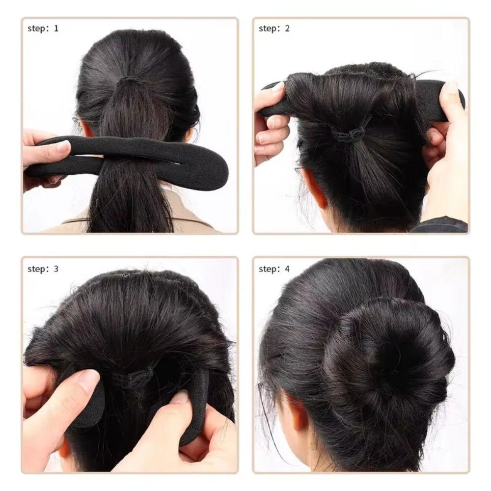 2 PCS Multifunctional Hair Bun Maker Twist Thickened Hair Curler Donut Bun Curler  Hairstyle Tools