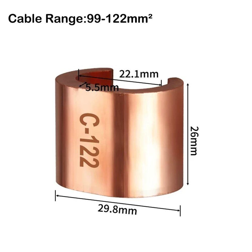 Зажим для медного провода типа C Медный медный зажим C-образной формы Соединительный кабель для медного провода