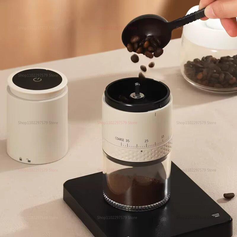 1500mAh Electric Coffee Grinder Externally Adjustable Type-C Charging Coffee Burr Grinder Bean Grinding Machine Coffee Maker