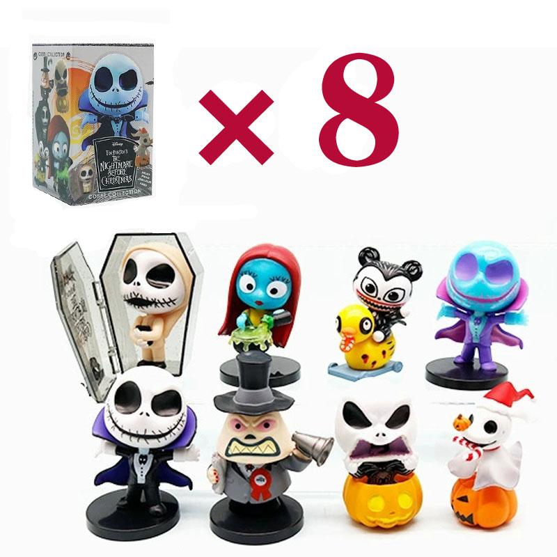 The Nightmare Before Christmas Blind Box Small Size PVC Model  Figures Jack Sally Dr. Collectible Figurine Doll Christmas Gifts