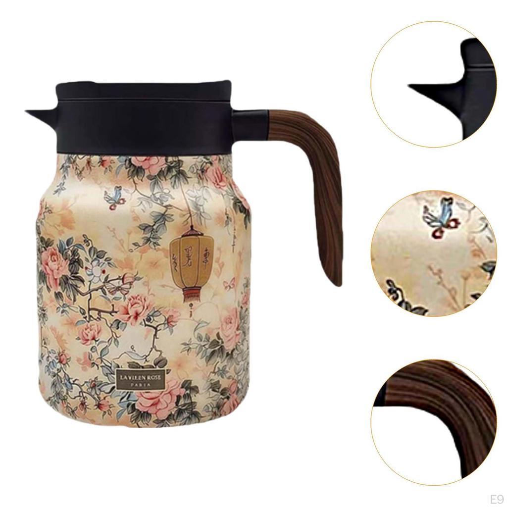 Изолированный кувшин для чая с крышкой, контейнер для воды, мероприятия на открытом воздухе