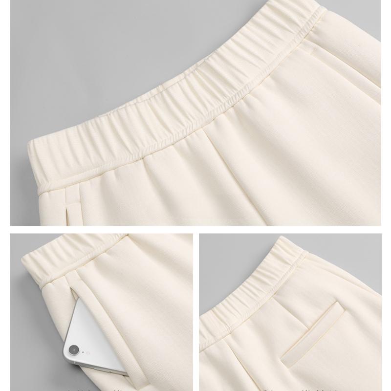 Осенне-зимние толстые однотонные плюшевые повседневные хлопковые женские брюки-капри, свободные узкие брюки с высокой талией, женские модные флисовые теплые шаровары для женщин 25258