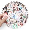 50 мультяшных наклейк в стиле граффити Hanfu для DIY, для скейтбордов, бутылок для воды и багажа - Водонепроницаемые и безопасные для детей