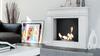 Portal Bioethanol fireplace NOVEMBER TÜV white with glazing set