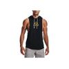 Under Armour Проект повседневный тренировочный свободный спортивный жилет с капюшоном мужские жилеты черный 1367117-001