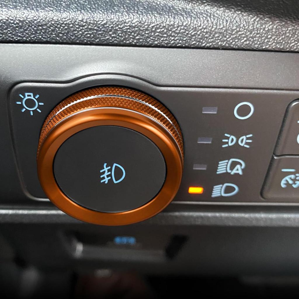 6 шт. для Ford Bronco, аксессуары 2021 2022 2023 2024, автомобильные внутренние ручки центральной консоли, декоративные накладки -оранжевый