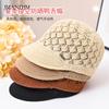 New Hat Women's Spring and Summer Cap Design Sense Niche Hollow Small Head Circumference Women's Ice Silk Hat Beret